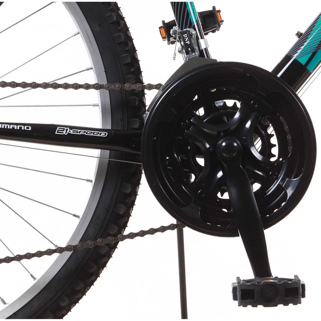 Trail 21-Speed Suspension Men's Mountain Bike, Black