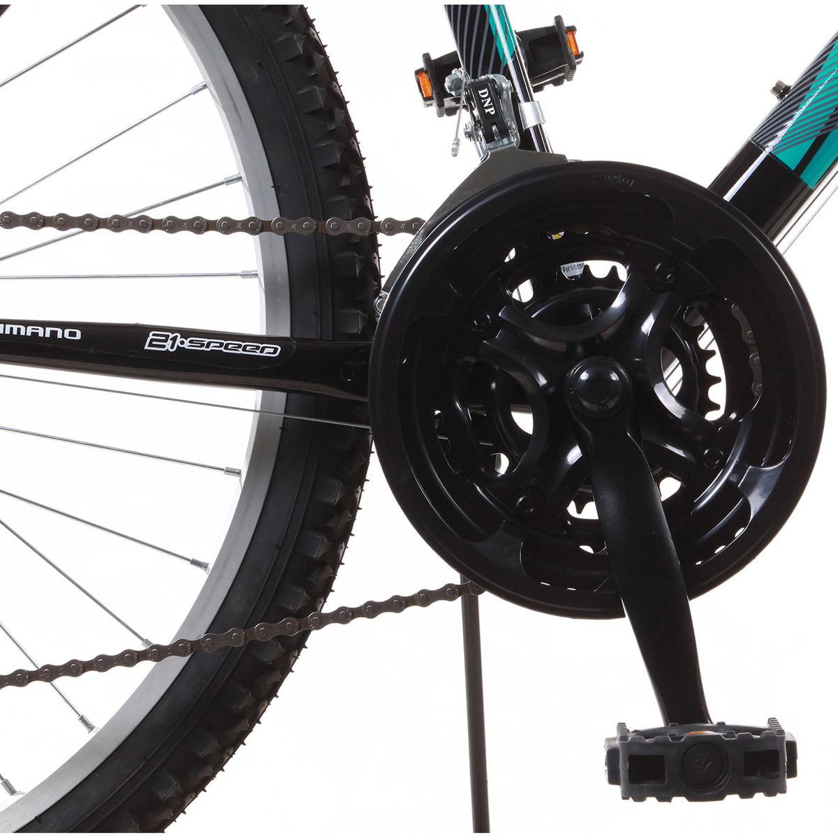 Trail 21-Speed Suspension Men's Mountain Bike, Black