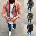 New Men's Zipper Long Sleeve Hoodies