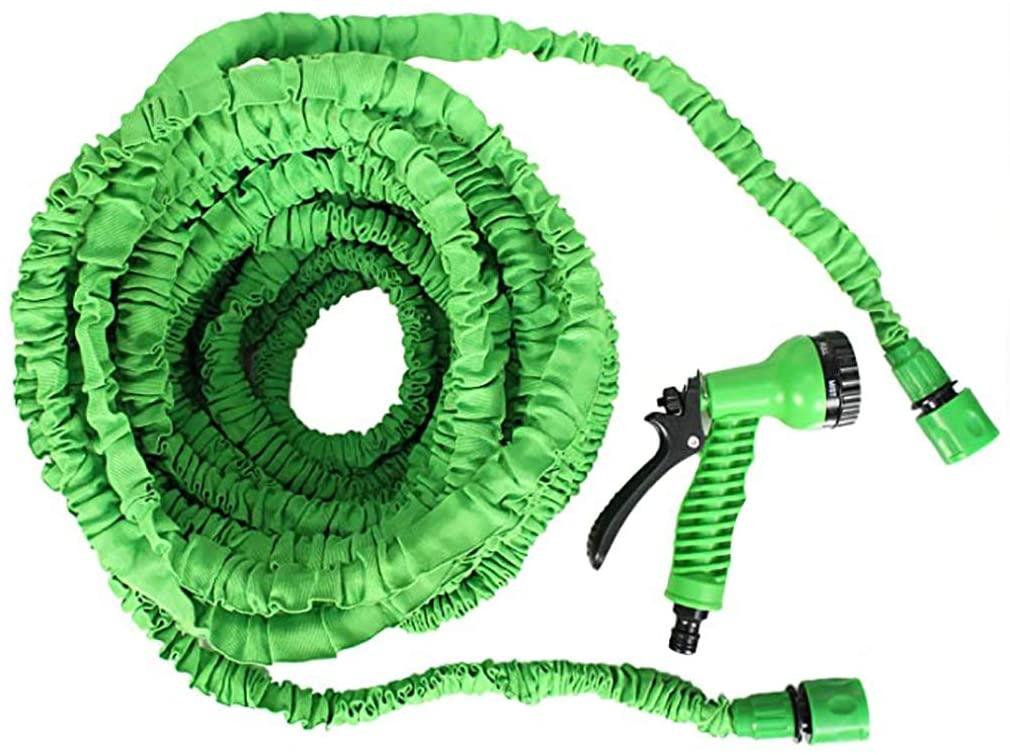 WSHLU Garden Hose Expandable 7 Pattern Spray and High Pressure 3 Times Expanding for Plant Watering Car and Motorcycle Cleaning Lawn Garden,175ft