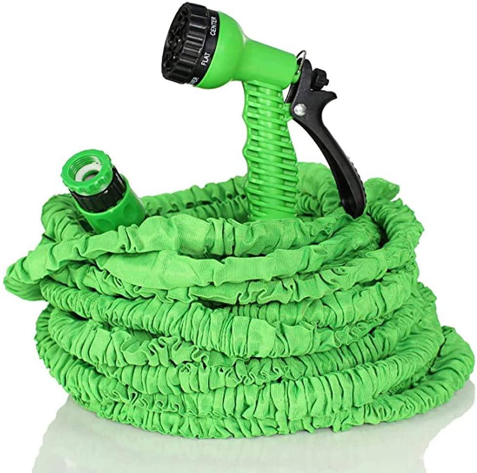 WSHLU Garden Hose Expandable 7 Pattern Spray and High Pressure 3 Times Expanding for Plant Watering Car and Motorcycle Cleaning Lawn Garden,175ft