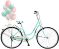 Meempress 26-inch Complete Cruiser Bikes for Women, Ladies Single Speed Classic Retro Bicycle, Casual and Comfortable Bicycle, Womens Beach Cruiser Bike for Leisure Picnics &amp; Shopping