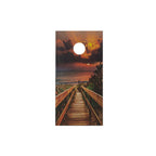 Beach Sunset Wood Cornhole Set