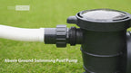 1.5 hp 8350 gph above ground swimming pool pump w/ strainer basket etl certified