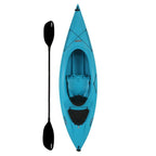 Payette 9.6 ft. Kayak in Glacier Blue with Paddle and Seat Back