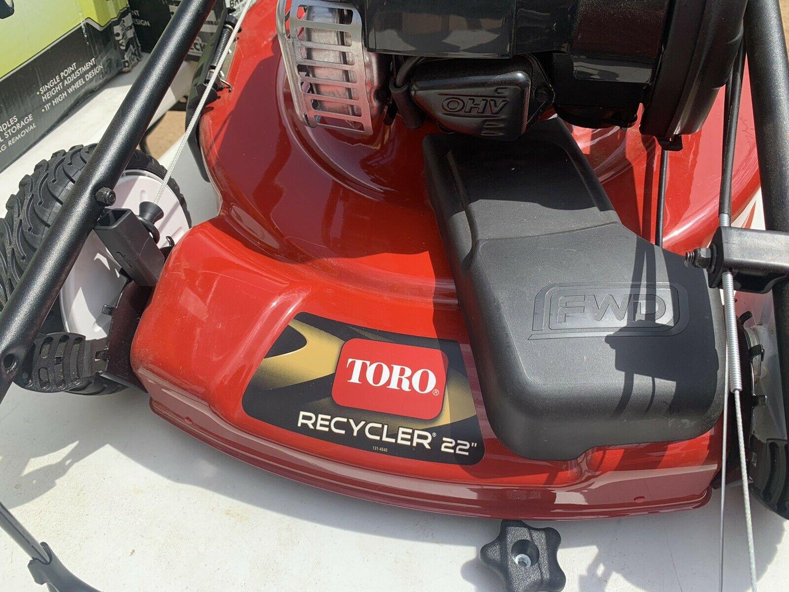 Self Propelled Mower Walk Behind Gas Recycler 22" High Wheel Variable Speed 150c