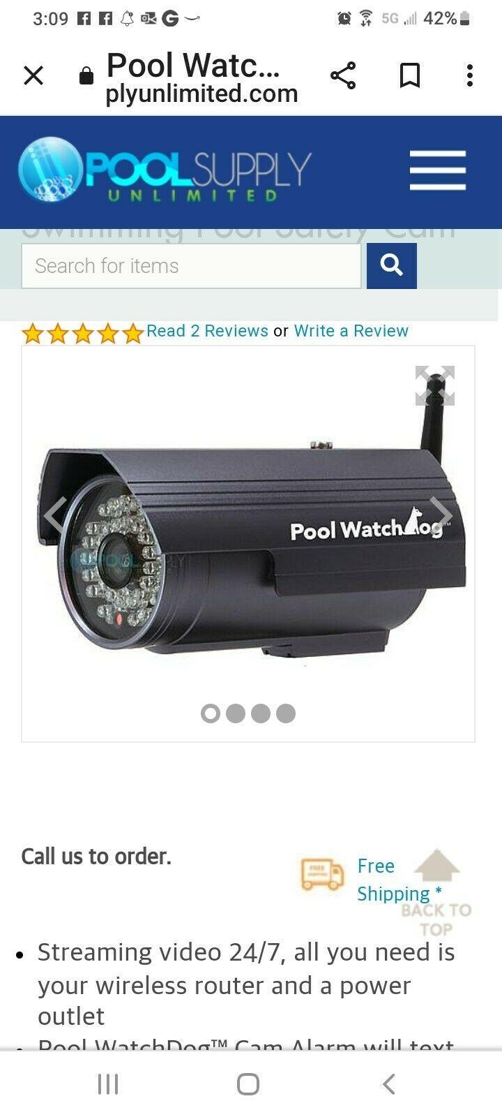 pool watchdog swimming pool safety cam - nannycam wireless live stream to phone!