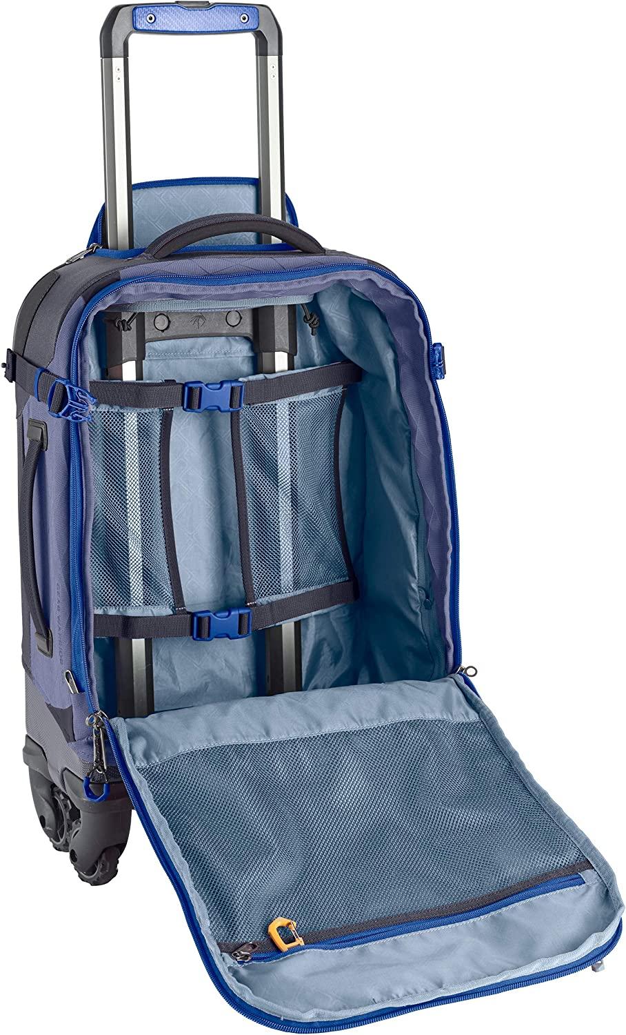 Gear Warrior International Carry Luggage Softside 4-Wheel Rolling Suitcase, Arctic Blue, 21 Inch