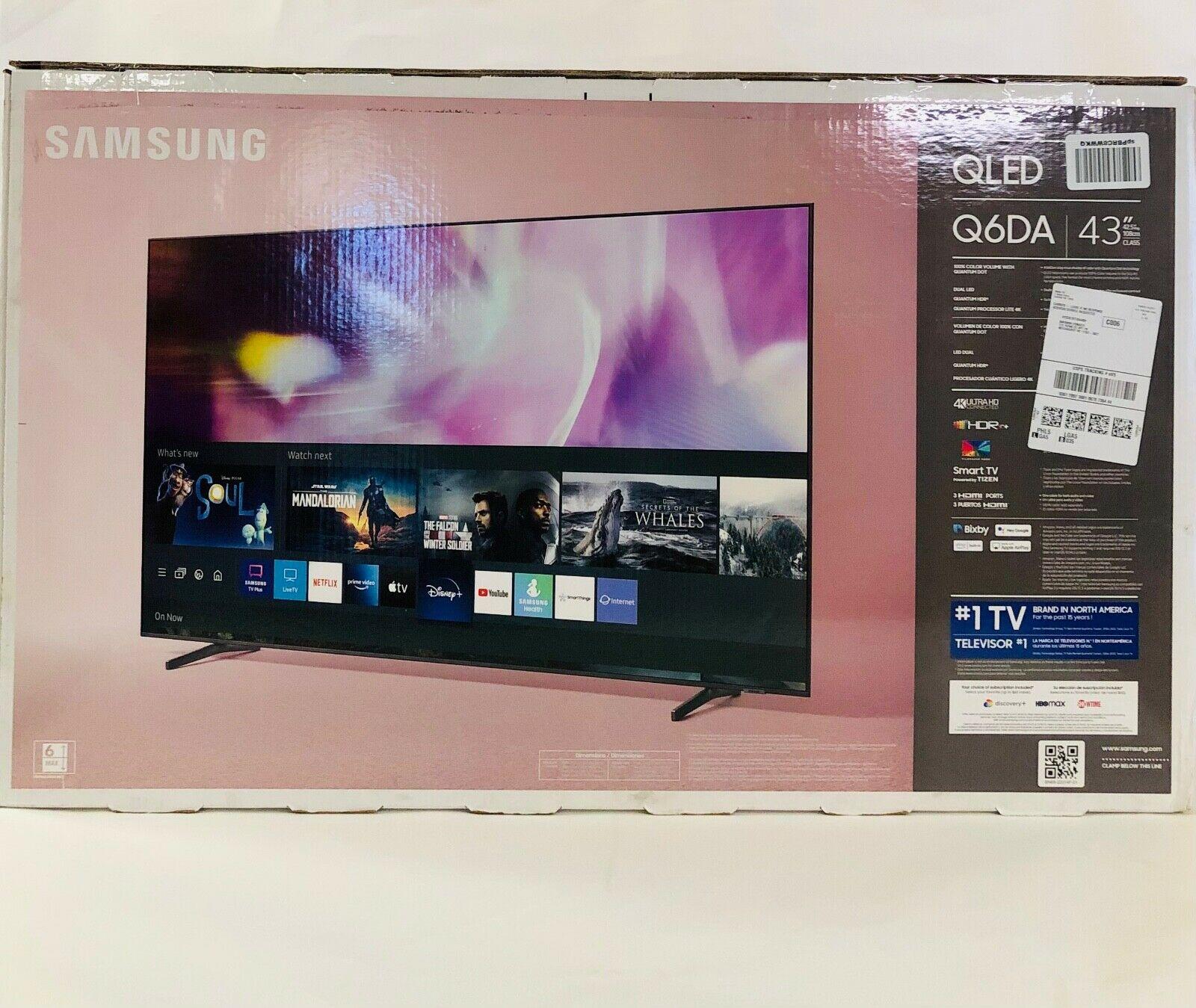 brand new factory sealed samsung 43" class q6 series qled 4k uhd smart tv 2021!!
