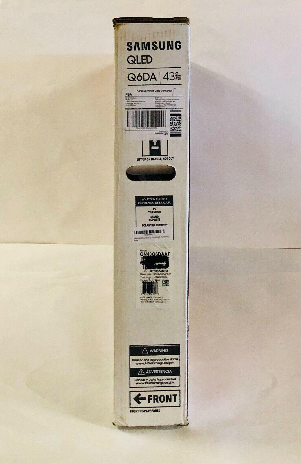 brand new factory sealed samsung 43" class q6 series qled 4k uhd smart tv 2021!!