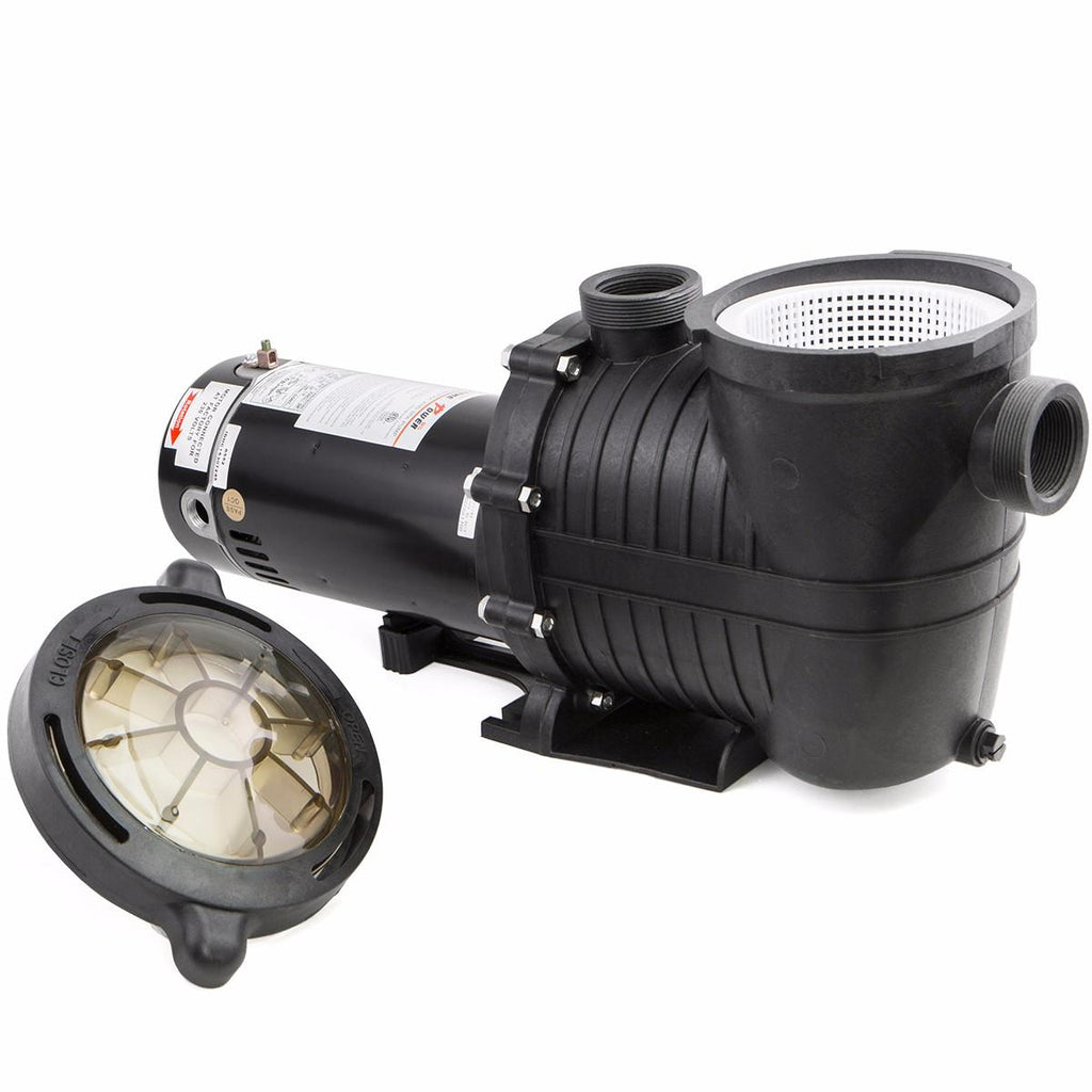 xtremepowerus 1.5hp 5280gph csa inground pool pump, with strainer