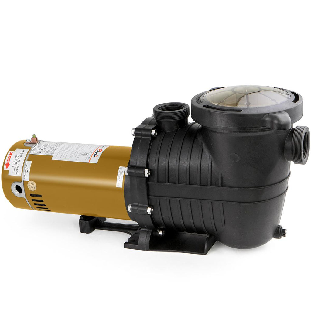 xtremepowerus 1.5hp 5280gph csa inground pool pump, with strainer