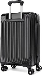 Maxlite Air Hardside Expandable Luggage, 8 Spinner Wheels, Lightweight Hard Shell Polycarbonate, Black, Carry-On 21-Inch