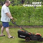 40V 16 Inch Cordless Twin Force Lawn Mower, 2x4Ah Batteries,Charger Include NEW