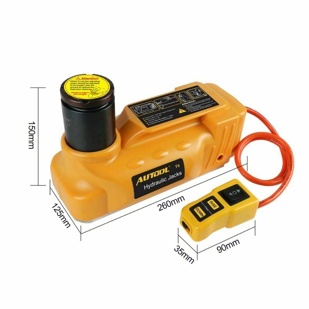 Car Electric Hydraulic Lifting Jacks Floor 6T 12V DC Auto Tire ChanRepair Kit