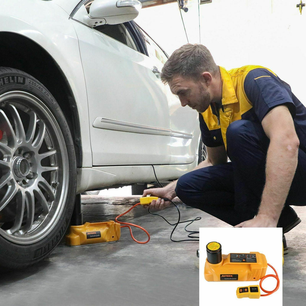 Car Electric Hydraulic Lifting Jacks Floor 6T 12V DC Auto Tire ChanRepair Kit