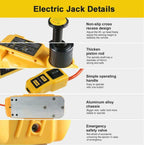 Car Electric Hydraulic Lifting Jacks Floor 6T 12V DC Auto Tire ChanRepair Kit