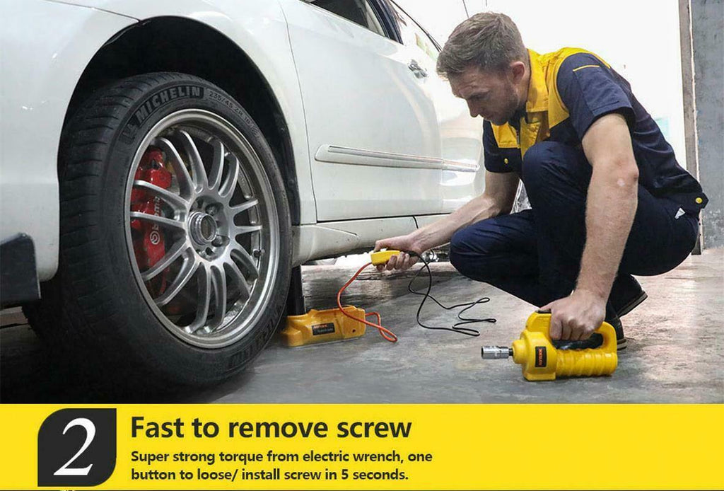 Car Electric Hydraulic Lifting Jacks Floor 6T 12V DC Auto Tire ChanRepair Kit