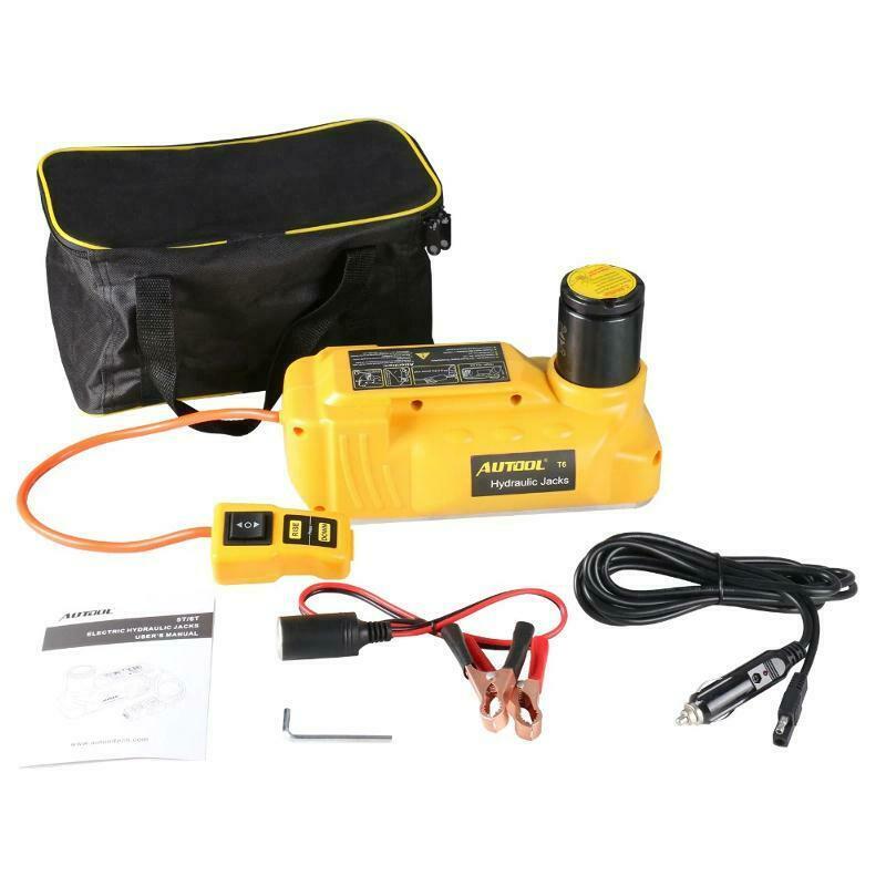 Car Electric Hydraulic Lifting Jacks Floor 6T 12V DC Auto Tire ChanRepair Kit