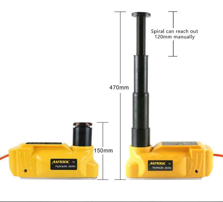 Car Electric Hydraulic Lifting Jacks Floor 6T 12V DC Auto Tire ChanRepair Kit