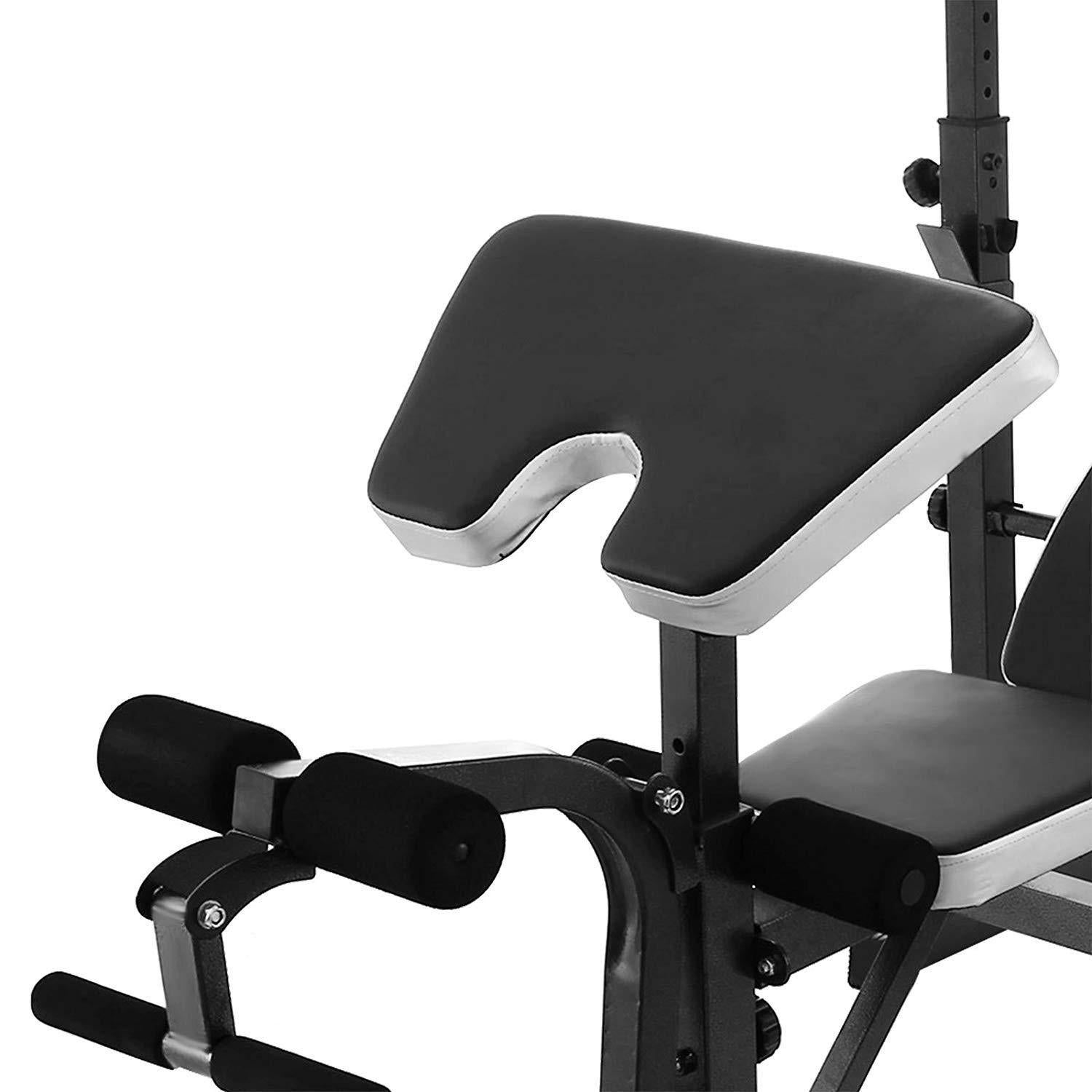 Sedroc Adjustable Weight Lifting Bench Press with Leg Extension and Curl All In One Home Gym