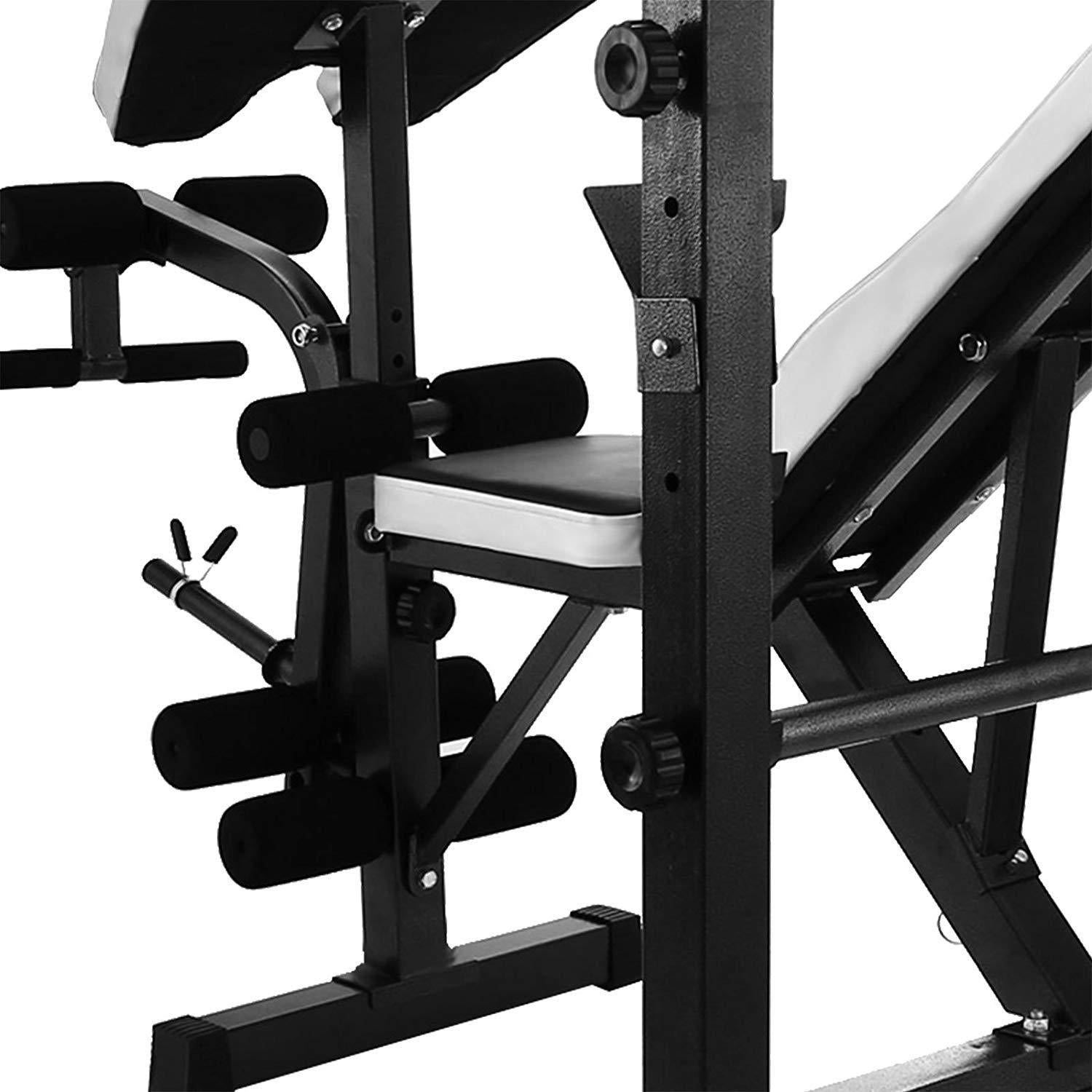 Sedroc Adjustable Weight Lifting Bench Press with Leg Extension and Curl All In One Home Gym