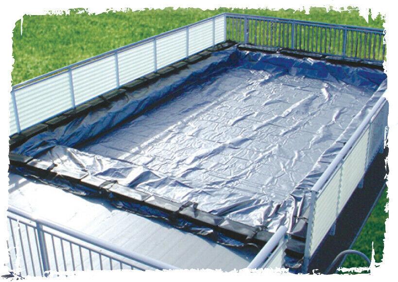 buffalo blizzard ultimate blue/black winter cover for rectangle swimming pool