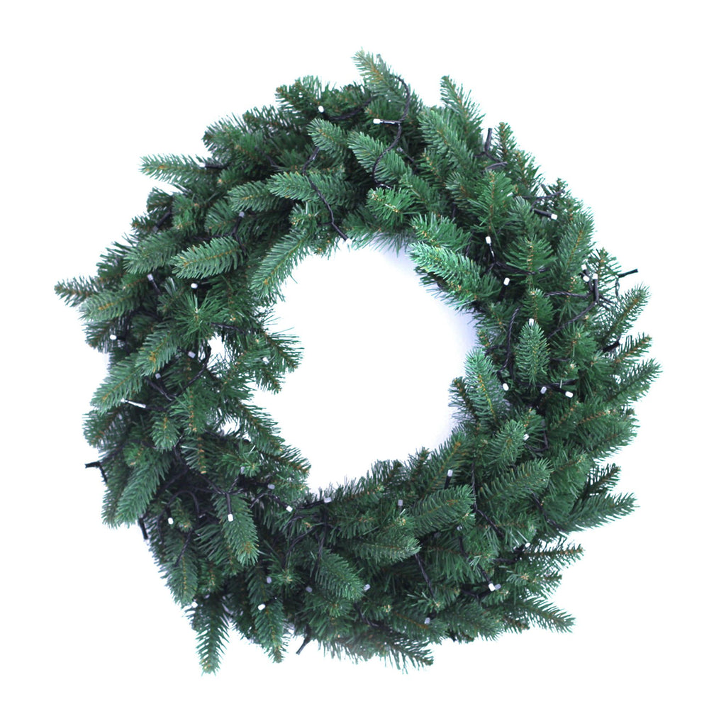 Twinkly Pre-Lit LED Multicolor Holiday Artificial Wreath Decor, (2 Pack)