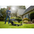 RYOBI Walk Behind Push Lawn Mower 18V Brushless 16 in Cordless Battery Manual