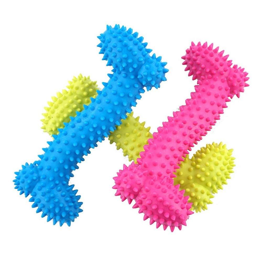 HYJT Rubber Dog Toy with Thorn Bone Rubber Molar Teeth Pet Toy Dog bite Resistant Molar