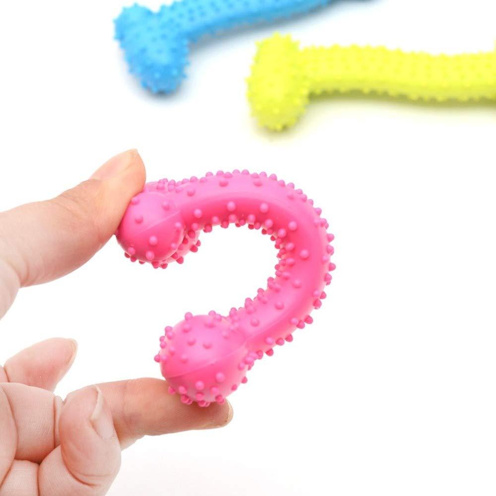 HYJT Rubber Dog Toy with Thorn Bone Rubber Molar Teeth Pet Toy Dog bite Resistant Molar