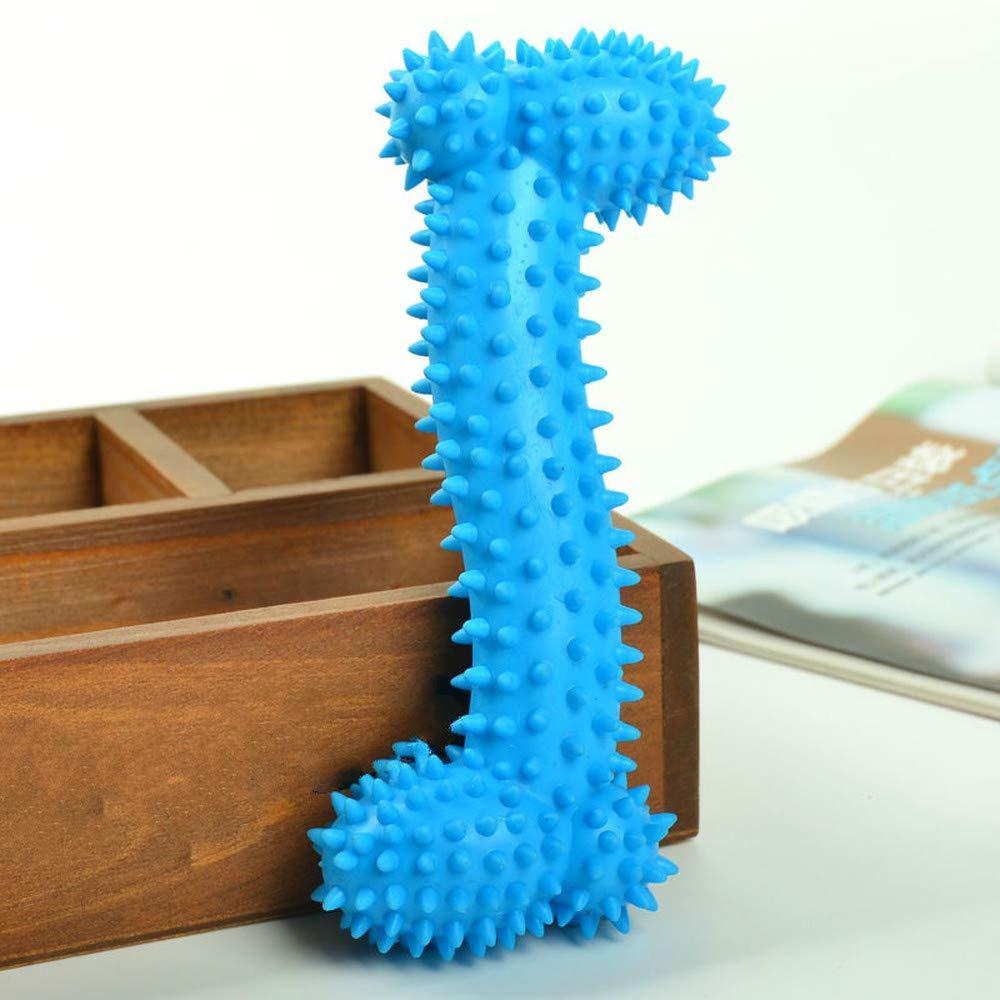 HYJT Rubber Dog Toy with Thorn Bone Rubber Molar Teeth Pet Toy Dog bite Resistant Molar