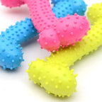 HYJT Rubber Dog Toy with Thorn Bone Rubber Molar Teeth Pet Toy Dog bite Resistant Molar
