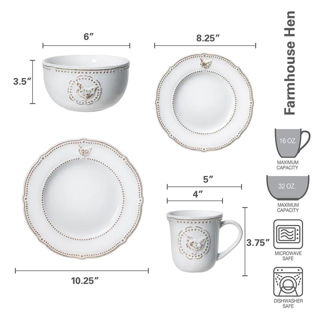 Farmhouse Hen Dinnerware Set