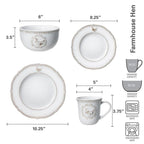Farmhouse Hen Dinnerware Set
