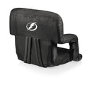 Tampa Bay Lightning Black Portable Reclining Stadium Seat