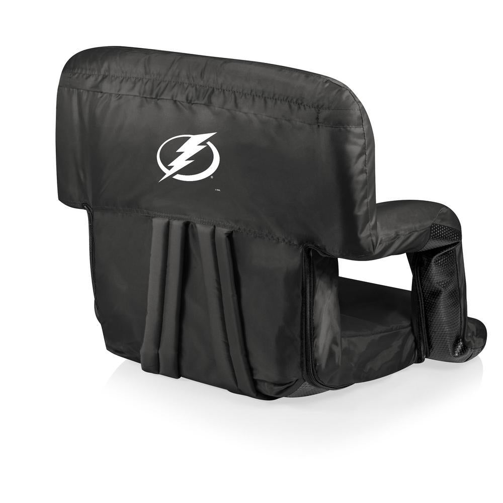 Tampa Bay Lightning Black Portable Reclining Stadium Seat
