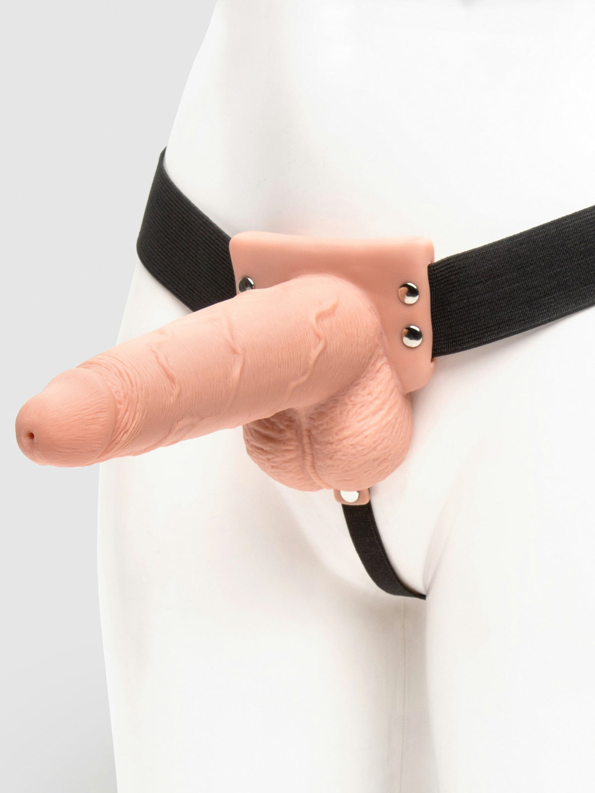Fetish Fantasy Ejaculating Hollow Strap-On 7.5 Inch, Flesh Pink
