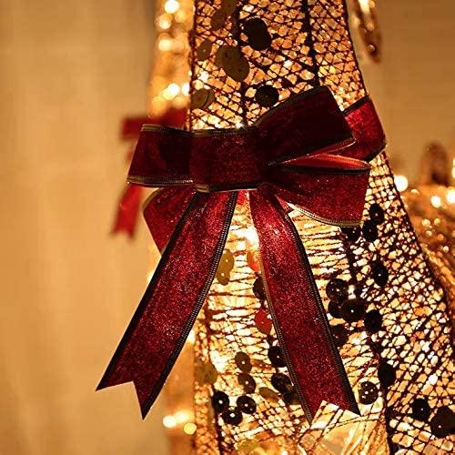 Lar4-Piece LED Lighted Hoilday Reindeer Family Christmas Decoration for Yard-Golden Reindeer 48",Sleigh 48"(L)*36"(H)&amp;Tree Tower71"