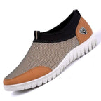 Plus Size Men Slip-on Mesh Fabric Loafers