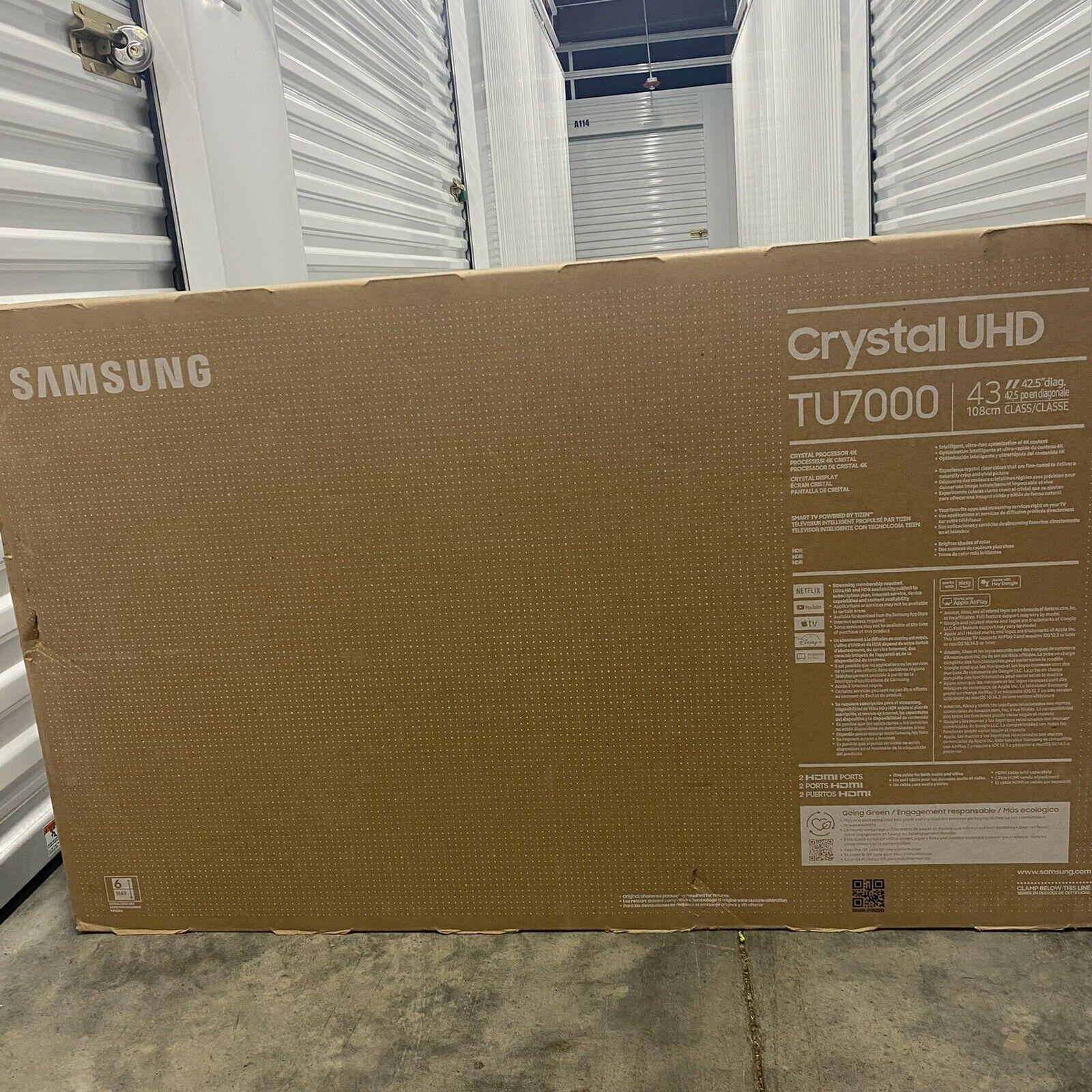 samsung tu7000 43" 4k led smart tv - titan gray