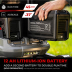 HRX-BE 21-Inch Walk Behind 12 AH Battery Powered Lawn Mower with 2 Battery Bays, Variable Speed Self Propelled Lawn Mower with 2.2 Bushel Capacity, Easy-Off Grass Bag (HRX217YXBEXA6)