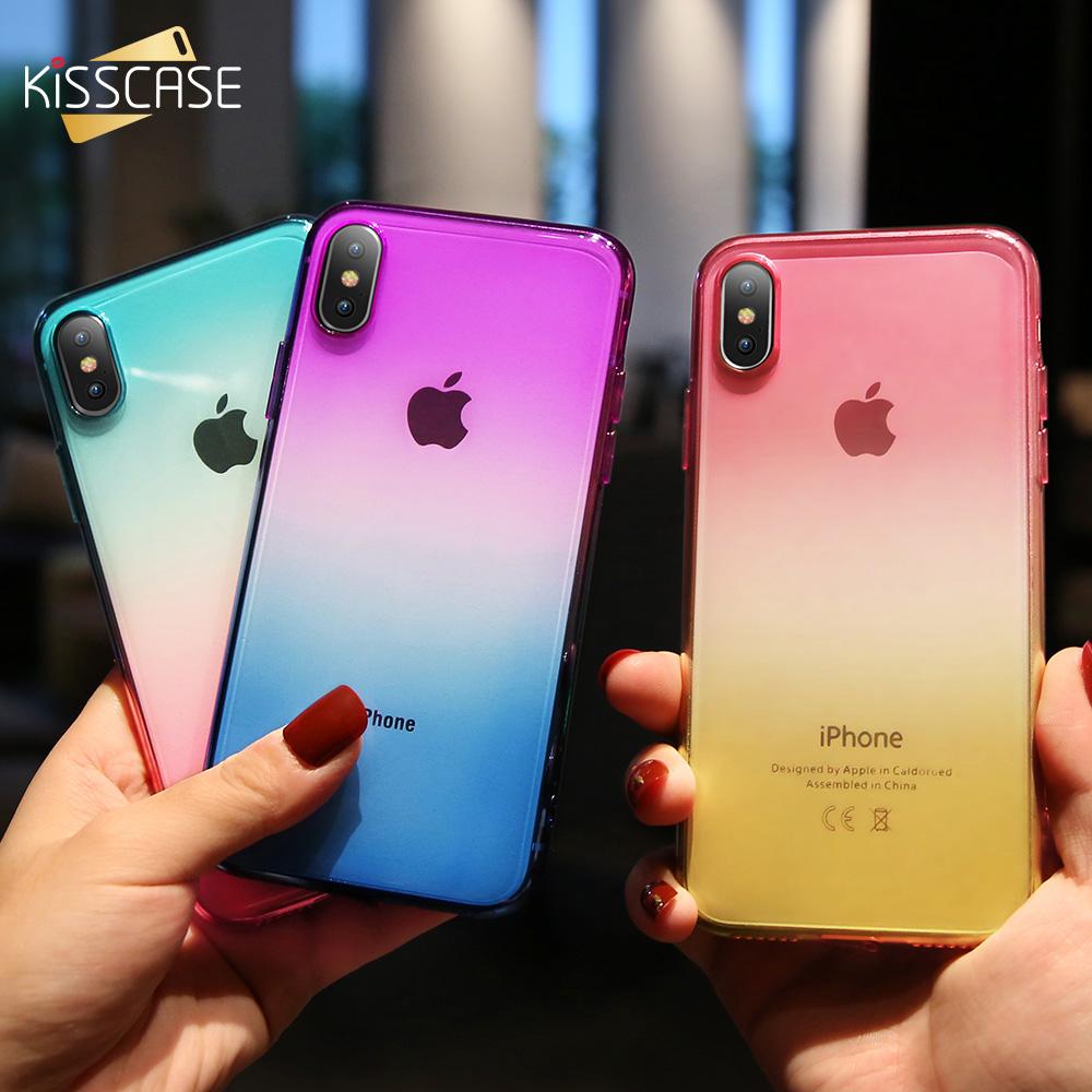 Phone Accessories - Colorful Gradient Clear Case For iPhone