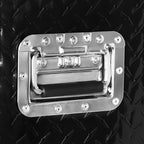 30 Inch Truck Bed Tool Box, Aluminum Heavy Duty Trailer Tool Box for Pickup Truck Bed RV, Toolbox StoraBox with Handle and Lock - Black