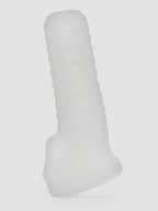 Perfect Fit Open Ended Textured Penis Sleeve, Clear