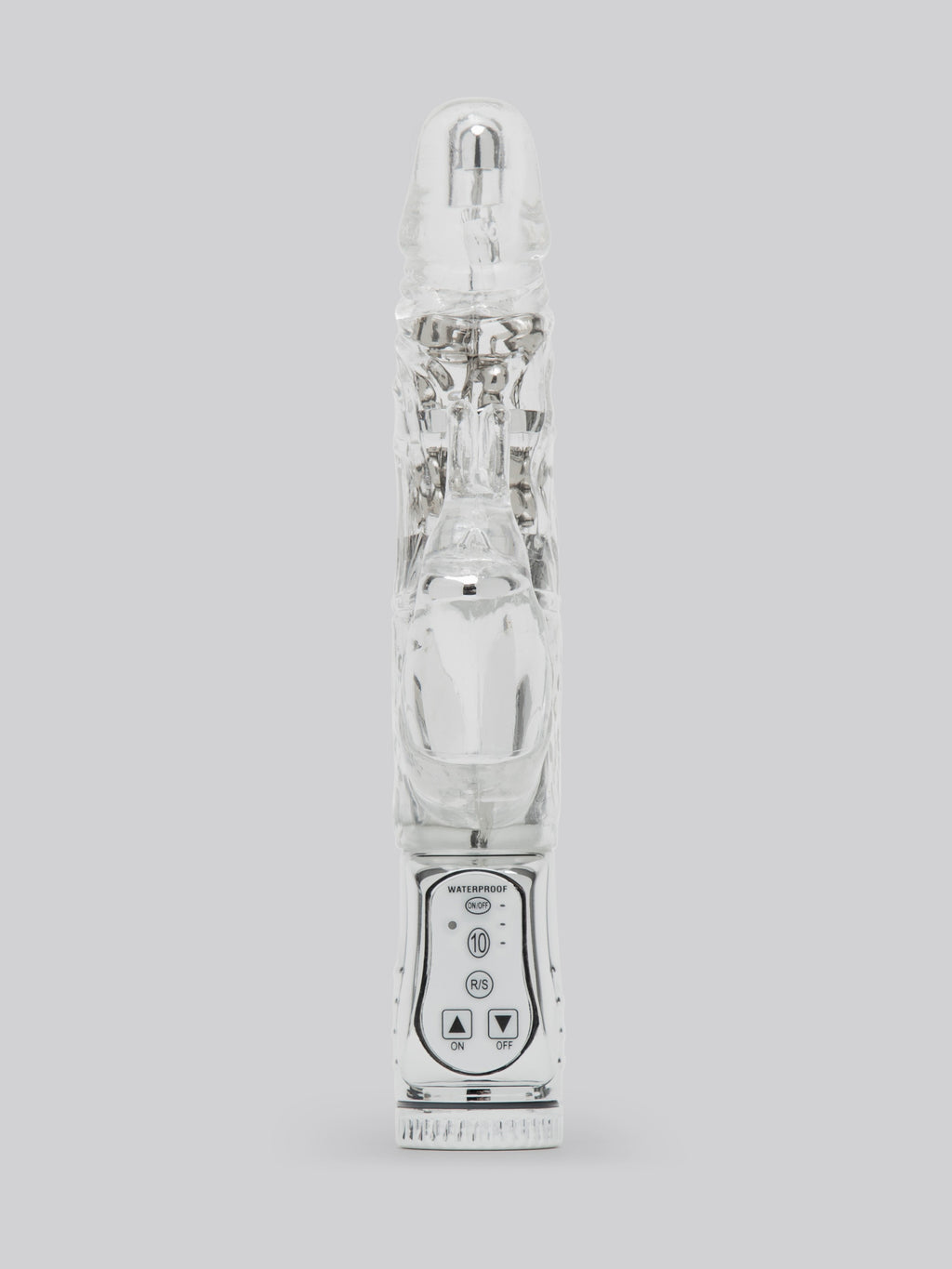 Lovehoney Jessica Rabbit Xtra 10 Function Girthy Rabbit Vibrator, Clear