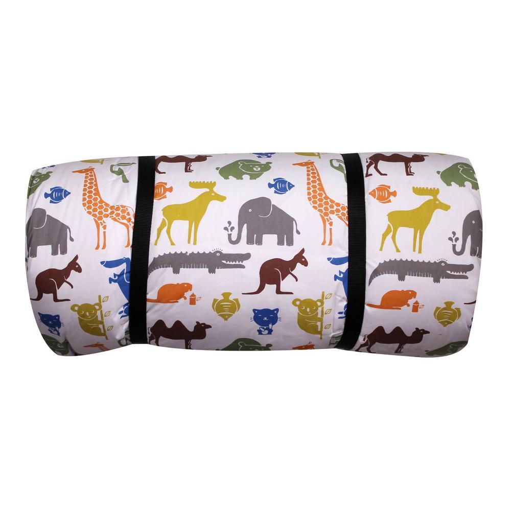 Children's Duvalay with Luxury Dinky Pattern Memory Foam Sping Bag and Duvet