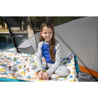 Children's Duvalay with Luxury Dinky Pattern Memory Foam Sping Bag and Duvet