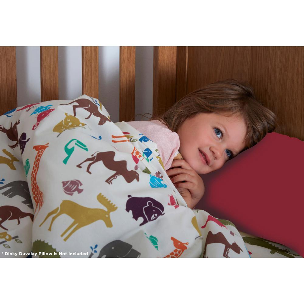 Children's Duvalay with Luxury Dinky Pattern Memory Foam Sping Bag and Duvet