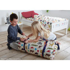 Children's Duvalay with Luxury Dinky Pattern Memory Foam Sping Bag and Duvet